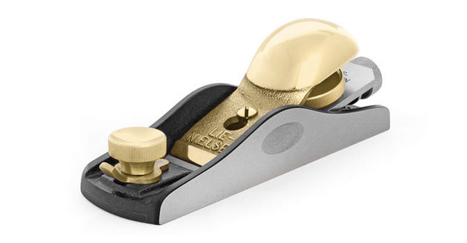 Lie-Nielsen No. 60-1/2 block plane with bronze cap and adjustable mouth