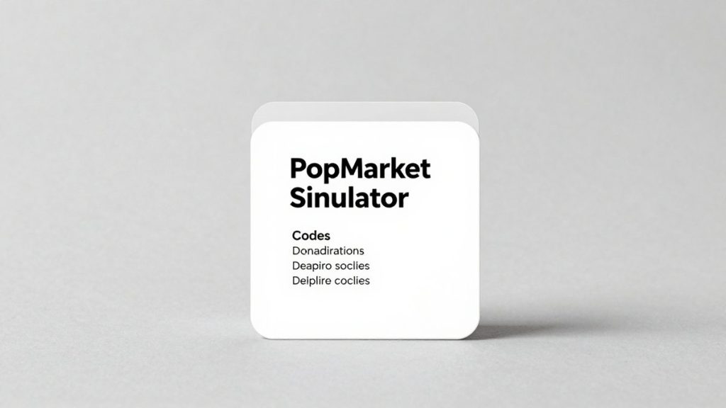PopMarket Simulator Codes: Free Cash & Boosts